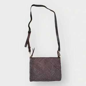 PLATINA Leather Crossbody bag Brown